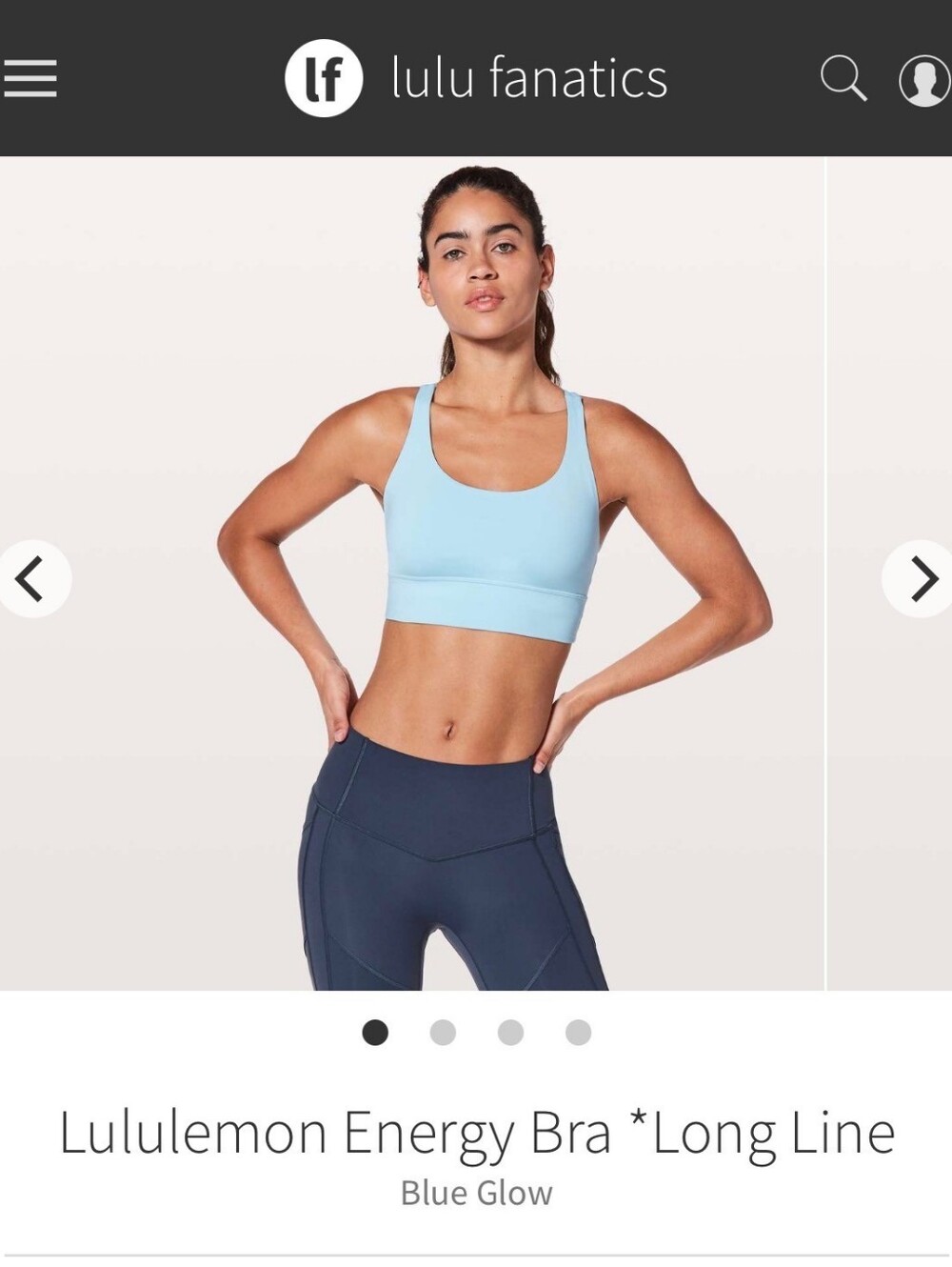 Lululemon Energy Bra Long Line 8